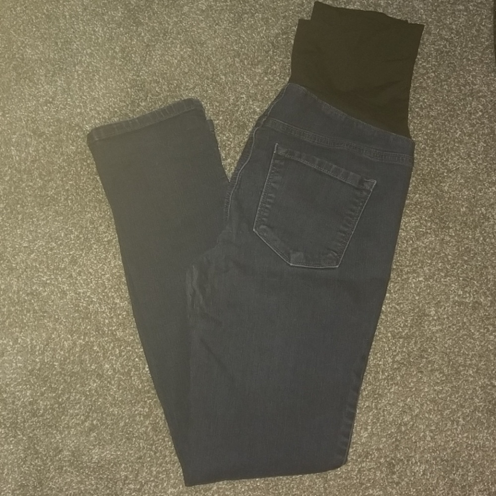 Loft dark wash maternity skinny jeans